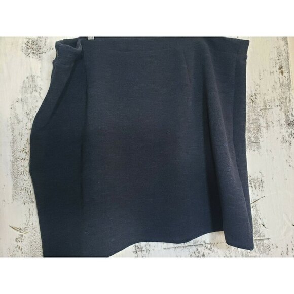 Loft Dressbarn Womens Skirt Wool,  blue with bottons. Size 26 plus New MS $69.50 - Picture 2 of 6